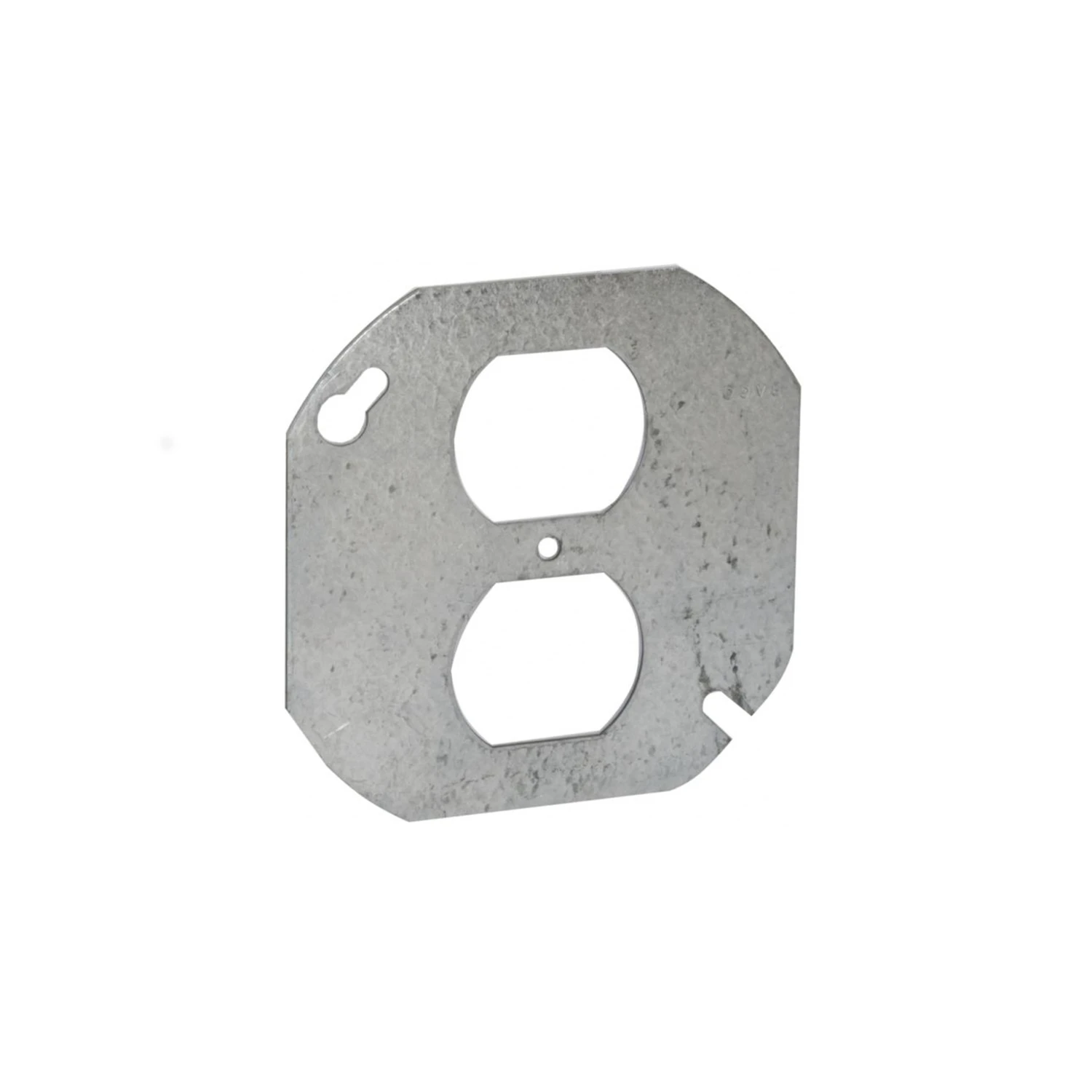 4-inch Octagon Steel Flat Box Cover For Duplex Receptacles
