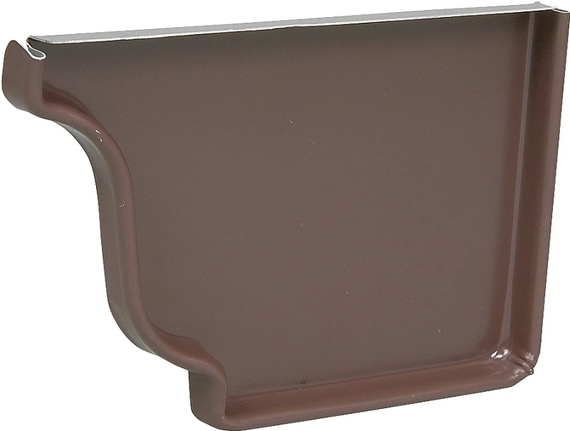 0.5 In. H X 3.5 In. W X 5 In. L Brown Aluminum K Right End Cap