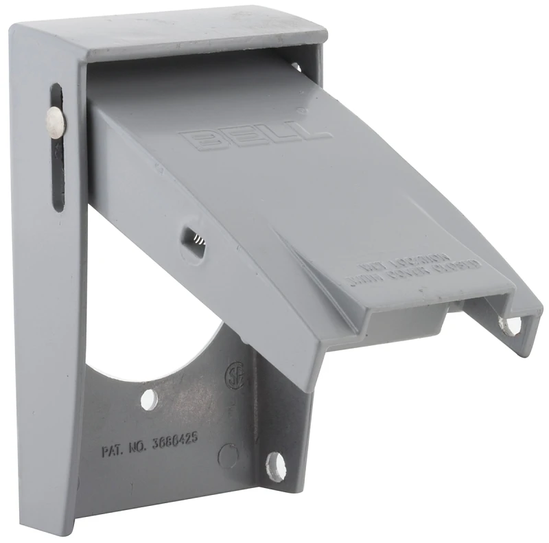 Single Gang Vertical Die-cast Aluminum Weatherproof Outlet Cover 30a/50a