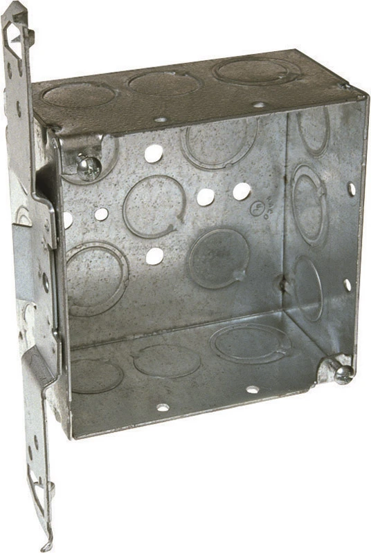 4 In. X 4 In. Welded Steel Square Electrical Box With Knockouts