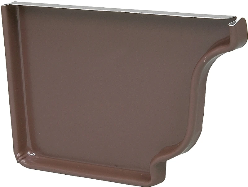 0.5 In. H X 3.5 In. W X 5 In. L Brown Aluminum K Style Left End Cap