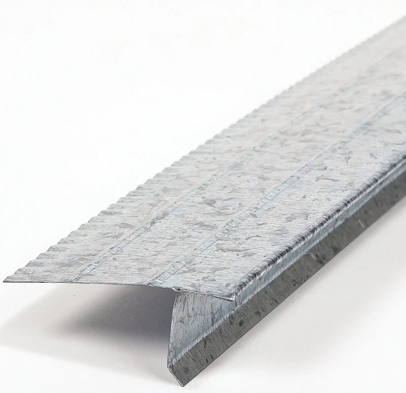 2.43 In. W X 10 Ft. L Galvanized Steel Roof Flashing Drip Edge Silver