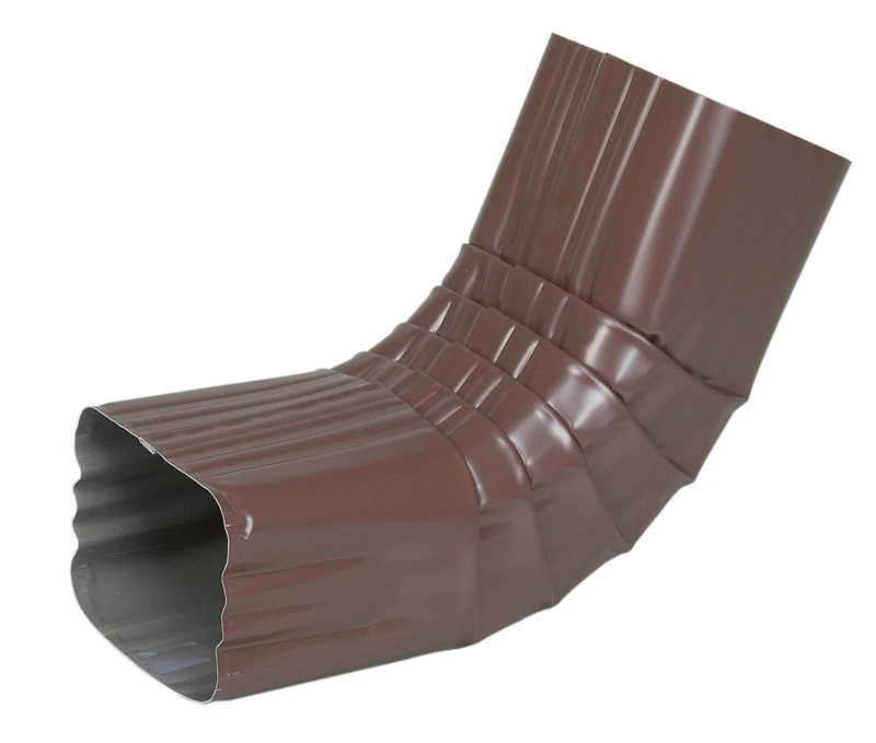 3 In. H X 4 In. W X 11.5 In. L Brown Aluminum A Gutter Elbow