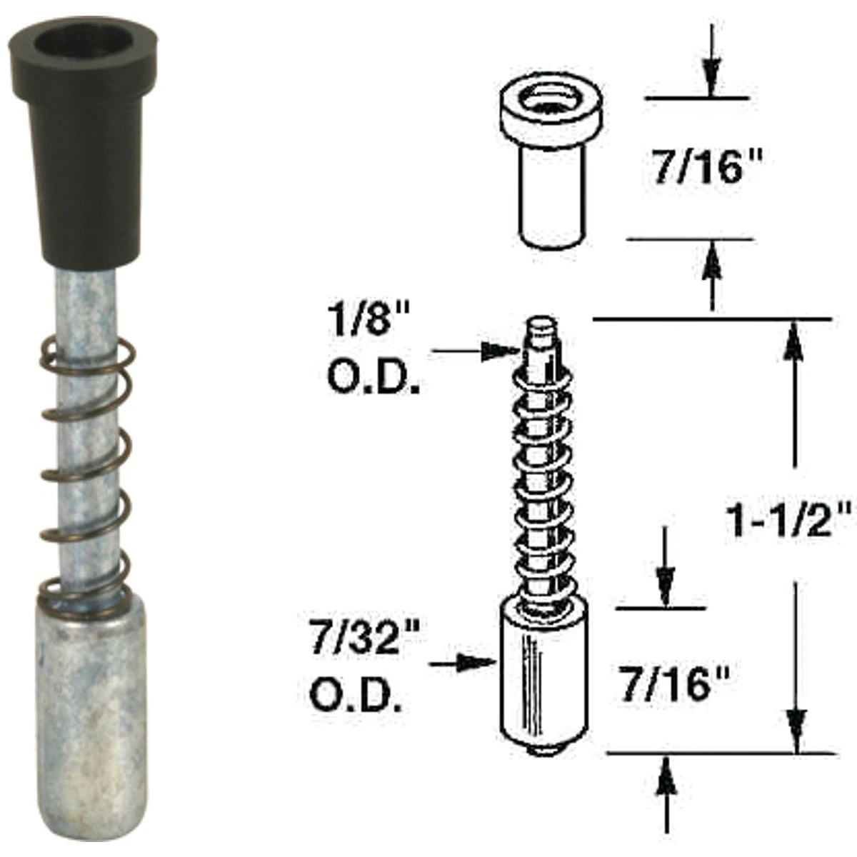 Window Screen Plunger Latches, 6-Pk.