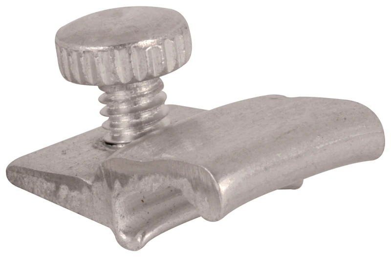 Prime-Line Mill Aluminum Storm Door Panel Clip For 1/2 inch 8 pk