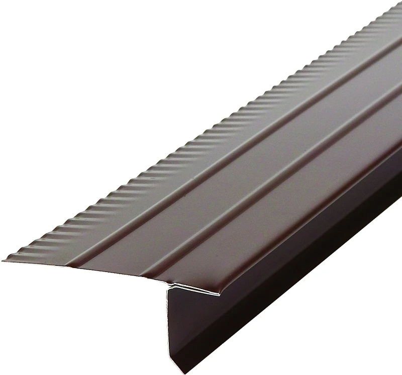 Brown Aluminum Roof Drip Edge, 10 Feet Length