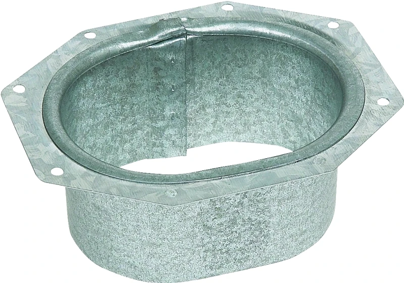 Galvanized Steel Gutter Drop Outlet, 2 Inch by 3 Inch