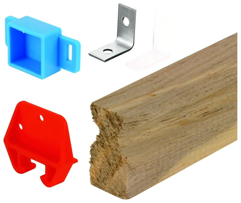 Drawer Track Repair Kit, Wood, 24 In.