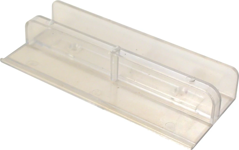 Tub and Shower Enclosure Bottom Guide, Clear Nylon, 2-Pk.