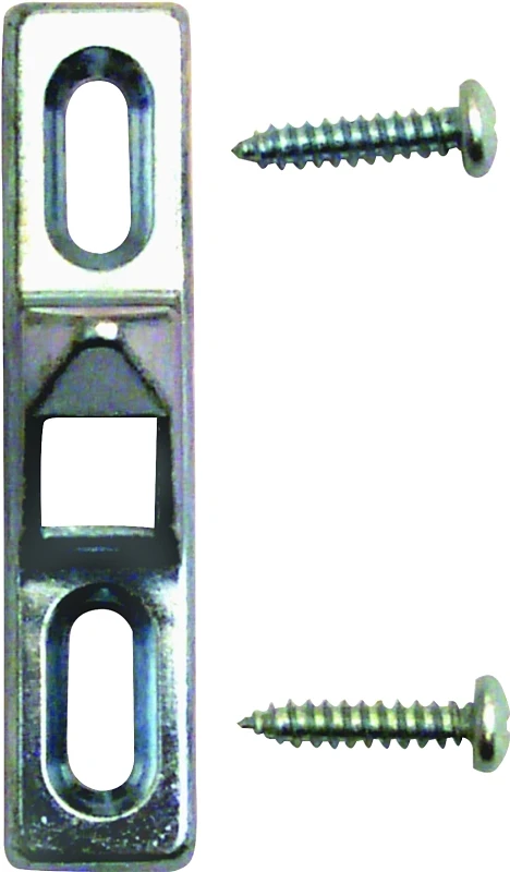 Sliding Patio Door Keeper, Chrome Plated Diecast, with Projection