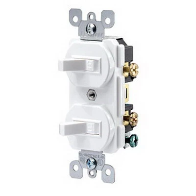 108-5224-isp Ivory Commercial Grade Ac Quiet Duplex Combination Toggle Switch