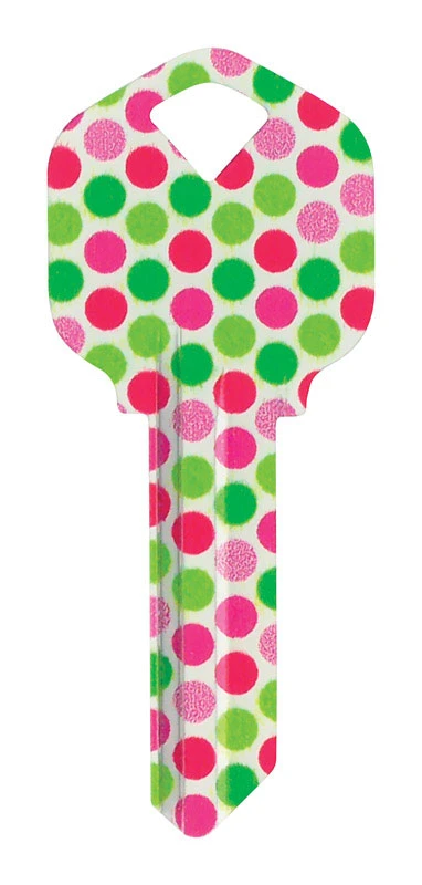 Hillman Wackey Polka Dots House/Office Universal Key Blank Single Hillman Wackey Polka Dots House/Office Universal Key Blank Single