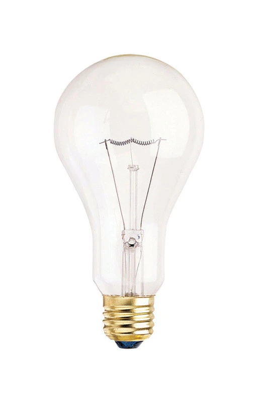 200 Watt A23 A-shape Incandescent Light Bulb Medium Base E26 Clear White