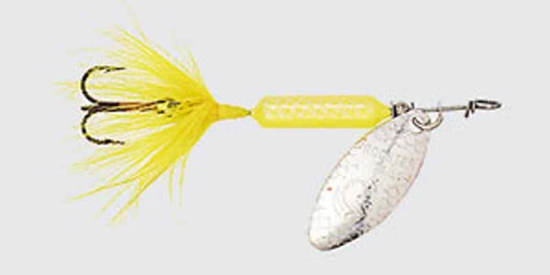 Worden's Original Rooster Tail Spinner Lure, 1/8 Oz., Yellow - Ideal For Game Fish