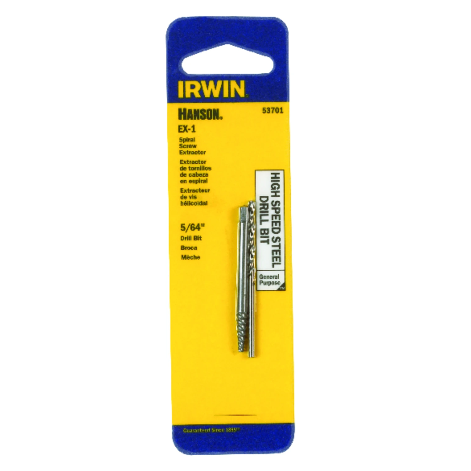 Hanson 5/64 In. High Speed Steel Drill Bit Extractor Set 5.4 In. 1 Pc