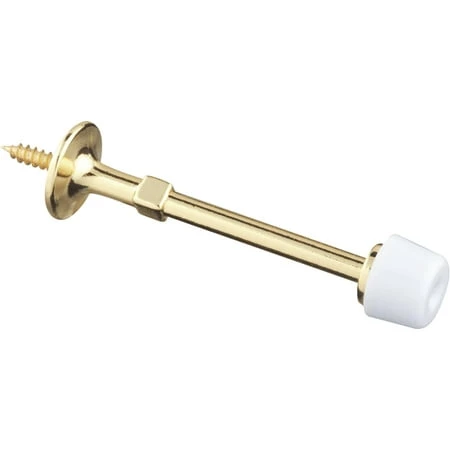 3 Inch Rigid Door Stop N243-782 Brass Finish Aluminum