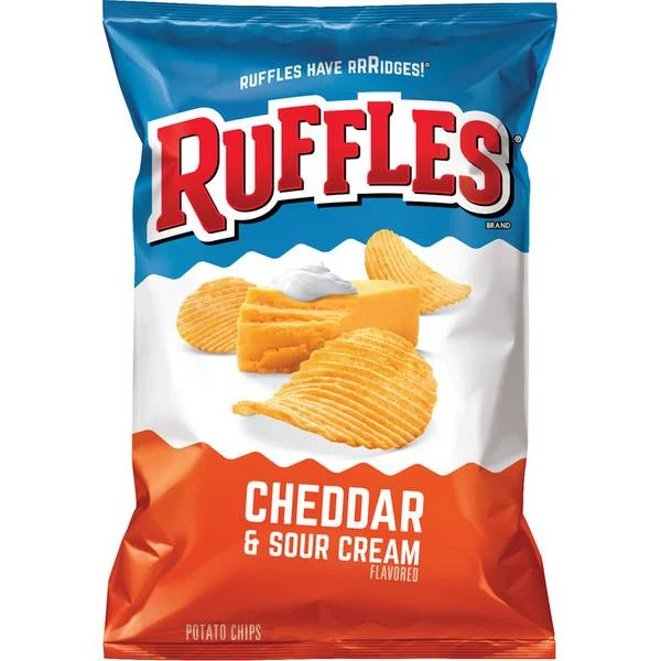 Cheddar & Sour Cream Flavored Potato Chips - 2.88 Oz. Bag