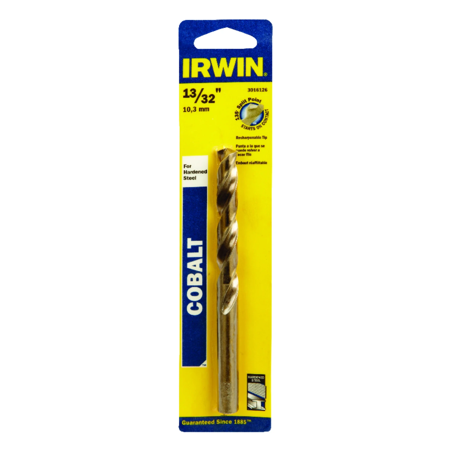 13/32 In. X 5-1/4 In. L Cobalt Alloy Steel Drill Bit Straight Shank