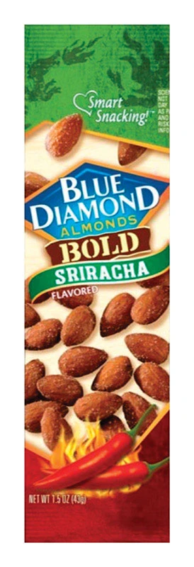 Blue Diamond Bold Sriracha Almonds 1.5 oz Bagged