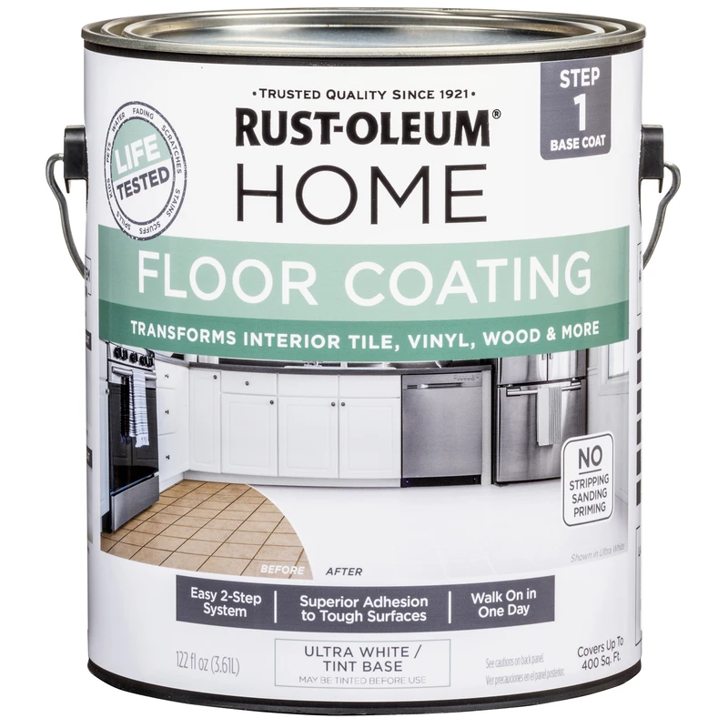 Home Ultra White Floor Paint 1 Gal, Interior Coating, Model 357671