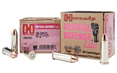 Critical Defense Lite .38 Special 90 Grain Ftx Handgun Ammo 25 Rounds
