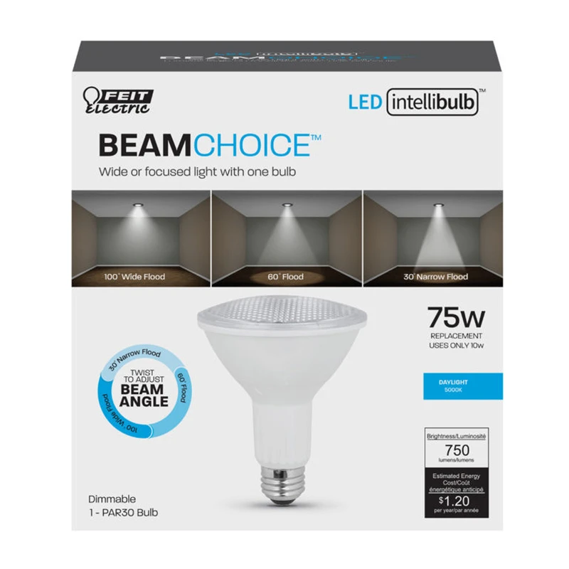 FEIT Electric Intellibulb BeamChoice PAR 30 E26 (Medium) LED Bulb Daylight 75 Watt Equivalence