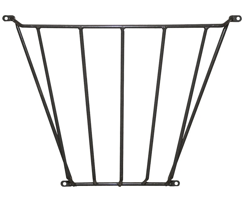 76110867 Wall Hay Rack, Solid Steel, Gray, Powder-coated, 37 In W