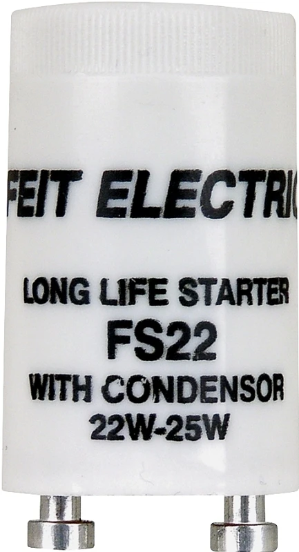 Fs22/10 Fluorescent Starter With Condenser, 22-25 Watts