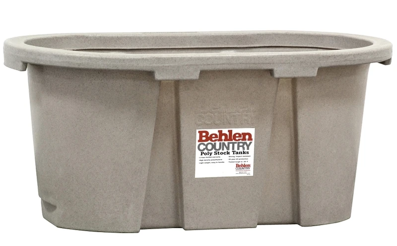 224 Poly Round End Tank, Granite Tan, 100 Gallon Capacity