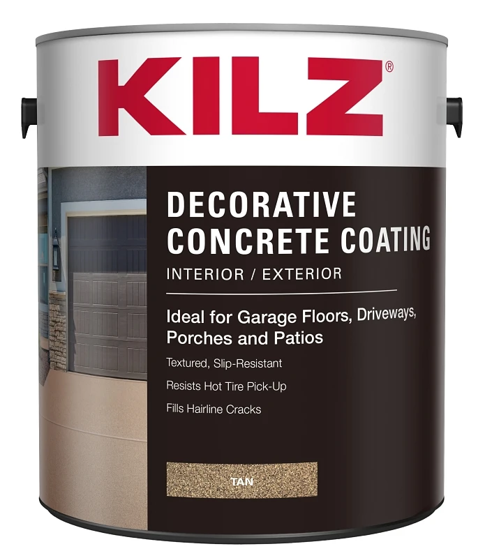 L378611 1 Gallon Tan Decorative Concrete Coating For Interior & Exterior Use