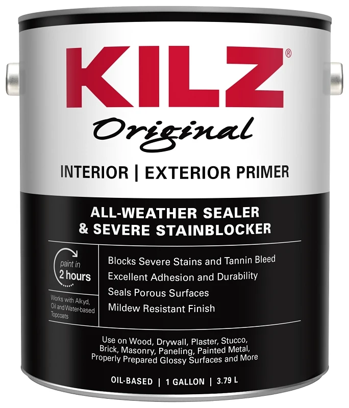 Original 1 Gallon White Flat Oil-based Alkyd Primer For Interior And Exterior Use