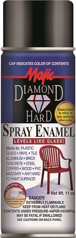 Diamond Hard Gloss Black Spray Paint, 11 Oz, Model 8-21501-8