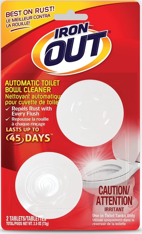 Iron Out C-at12t Automatic Toilet Bowl Cleaner Tablets, 12 Pack, 3.2 Oz Each