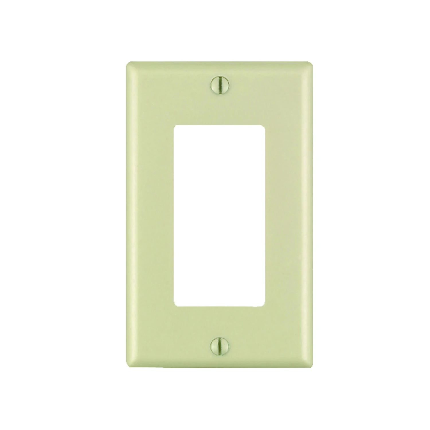 Leviton Decora Ivory 1 gang Thermoset Plastic Decorator Wall Plate 10 pk