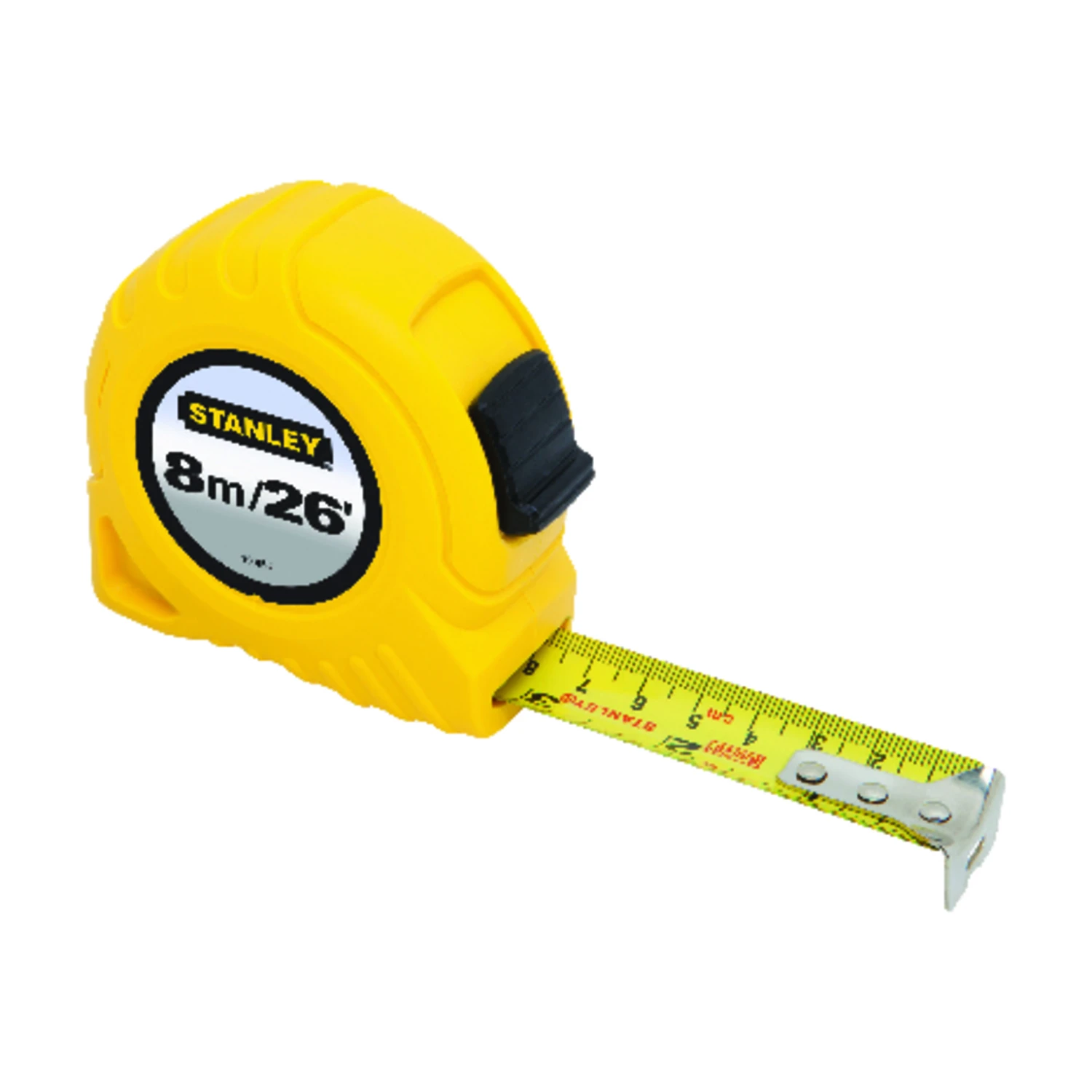 26 Ft. L X 1 In. W Tape Measure, Abs Case, Yellow, Model 30-456, 1 Pk