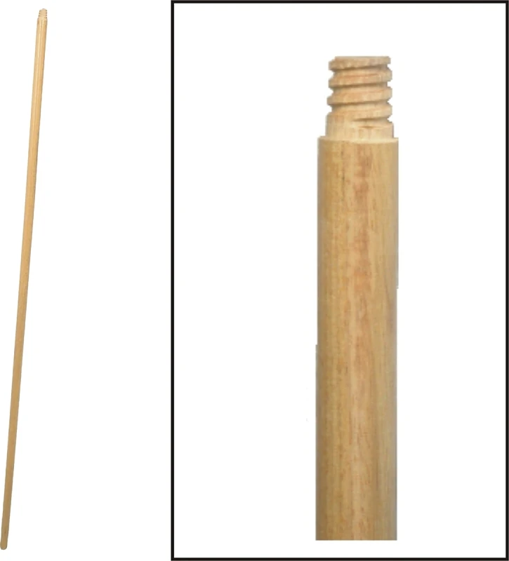 534-12 Threaded Hardwood Broom Handle, 15/16 In Diameter, 72 In Length
