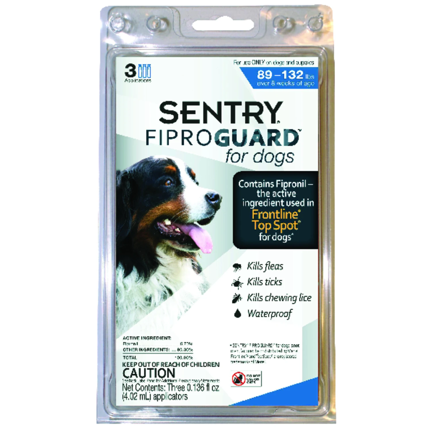 Fiproguard Liquid Dog Flea And Tick Drops 9.70% Fipronil 0.136 Oz