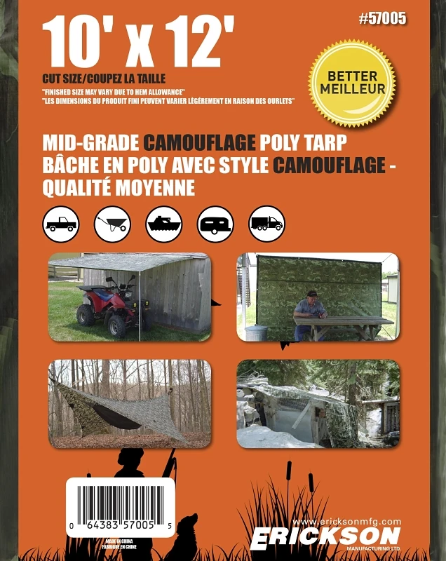 57005 Heavy Duty Camo Tarp 10 X 12 In.