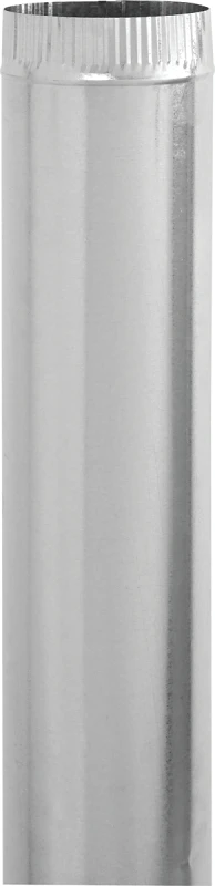 Gv0385 Galvanized Duct Pipe, 6 Inch X 30 Inch, 30 Gauge