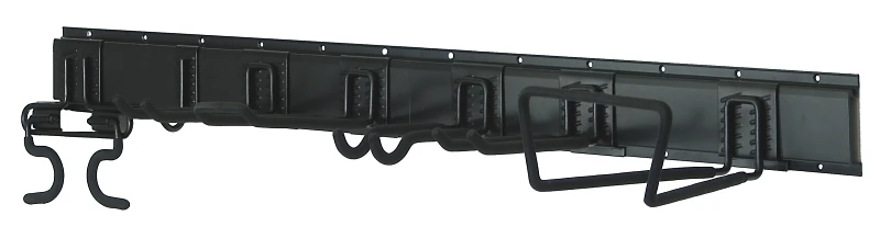 Richelieu 29009s 48 In. L Black Garage Utility Hooks Kit, 9-pieces Organizer