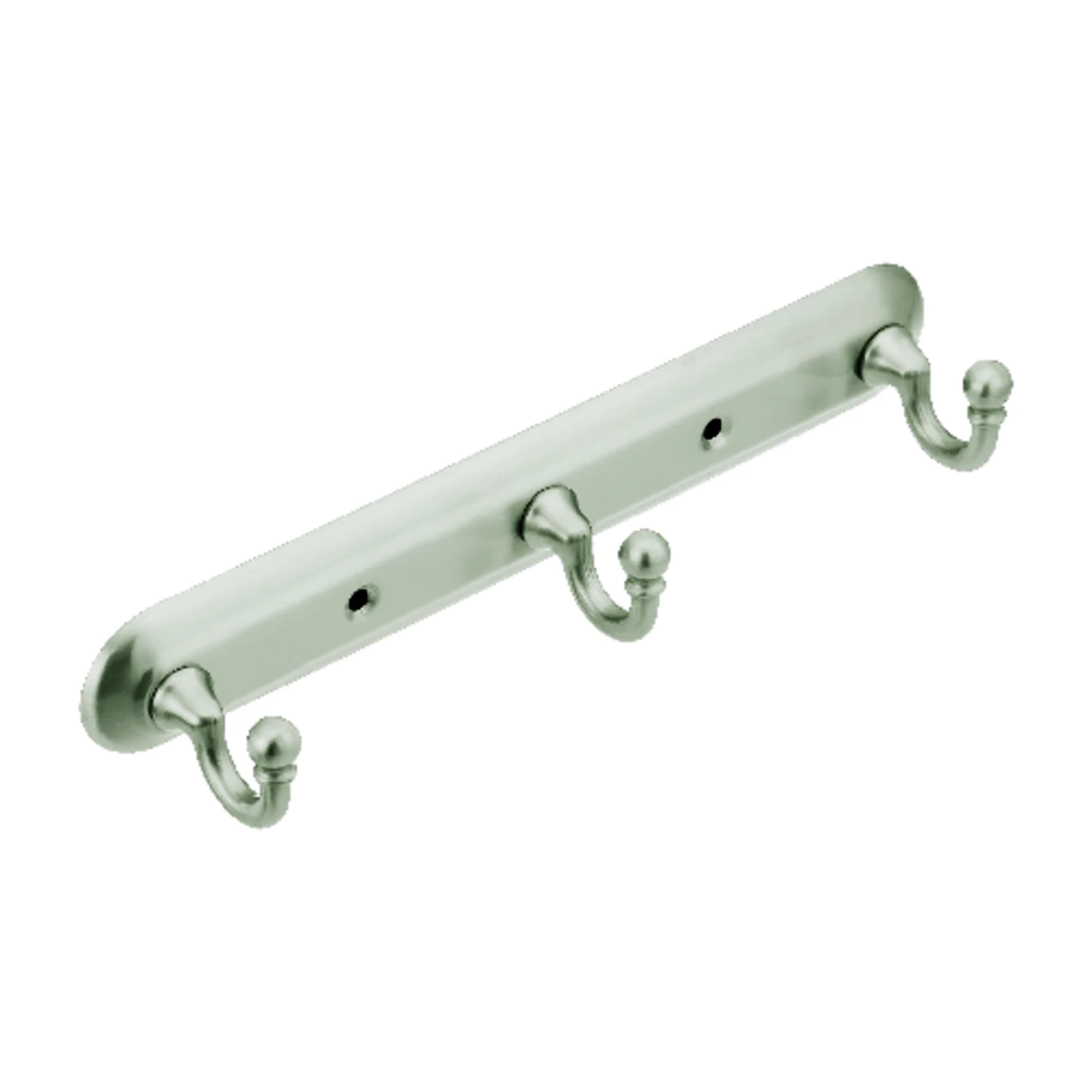 Yorkshire Brushed Nickel 3-hook Rack 10 In. L Zinc Model 7603bn