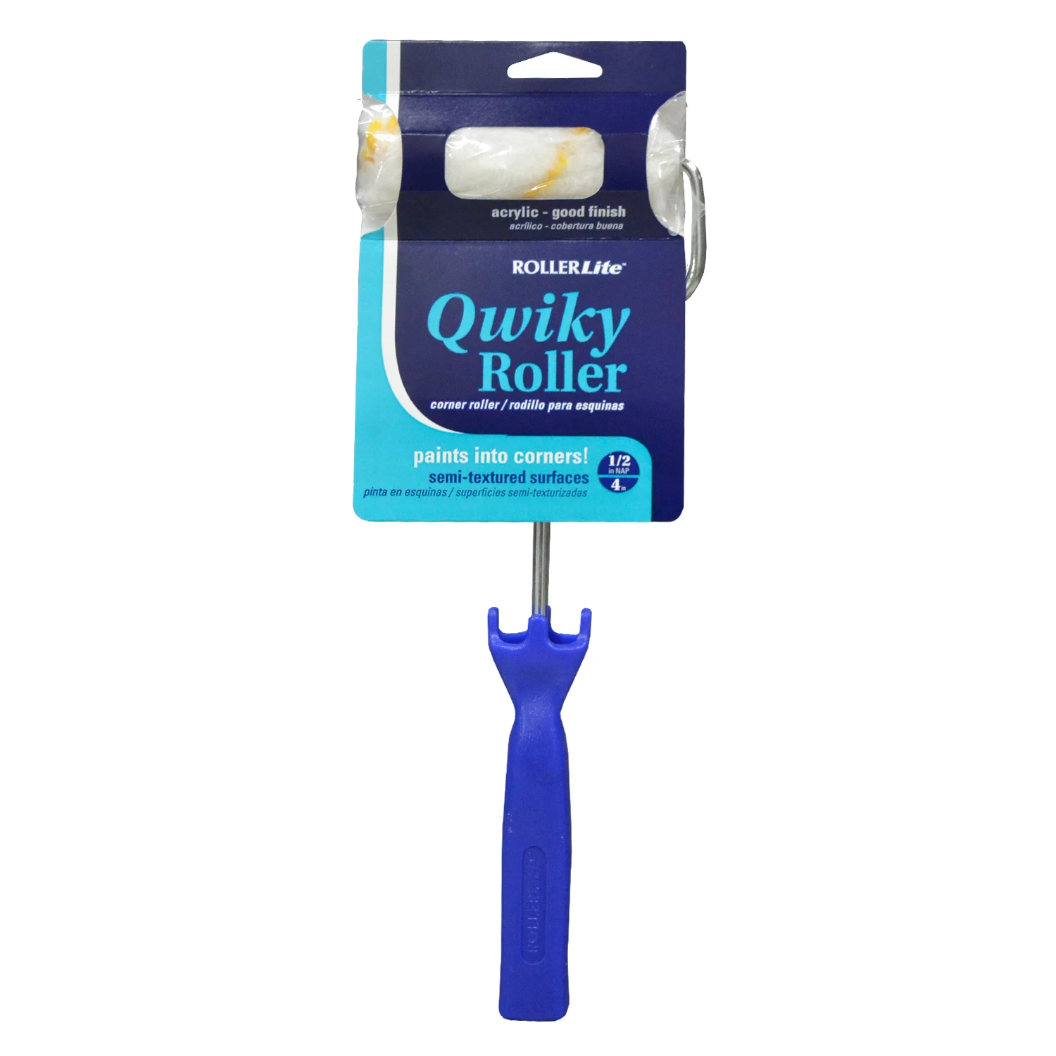 Qwiky Mini Paint Roller Frame And Cover 4.5 In. W With Threaded End