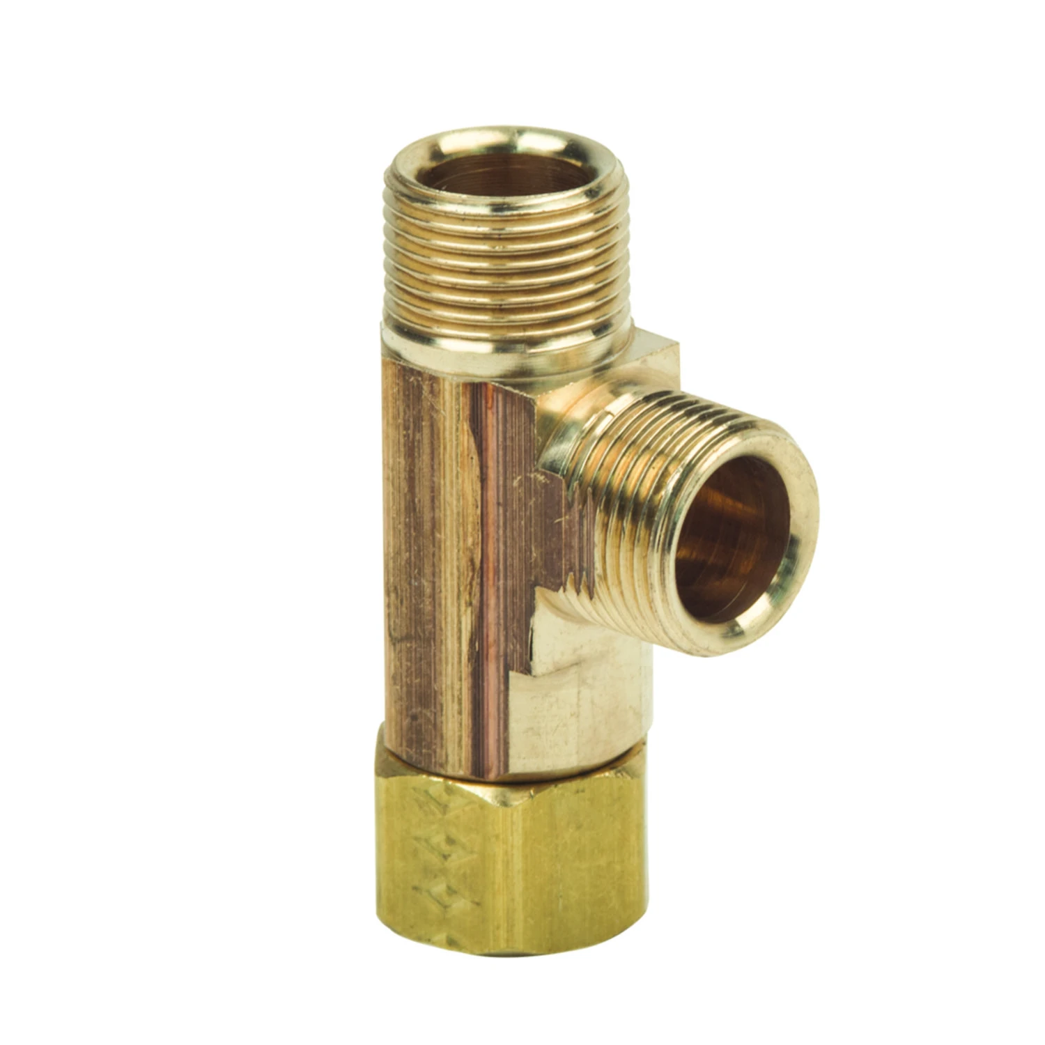 3/8 In. Female X 3/8 In. Female Brass Tee Compression Fitting