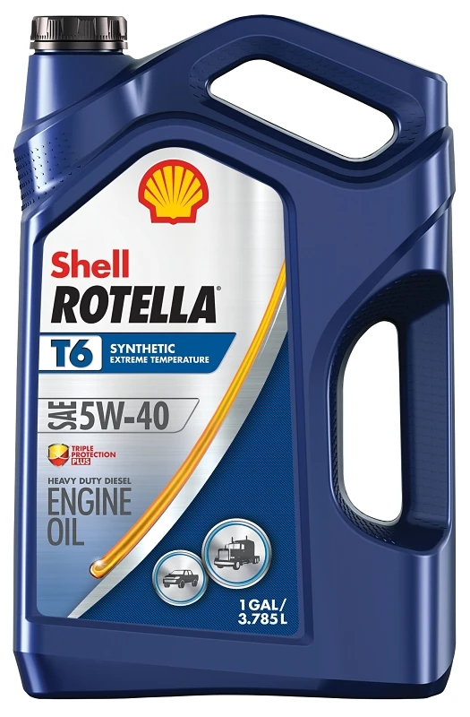 Rotella T6 5w-40 Full Synthetic Diesel Motor Oil, 1 Gal (3-pack)