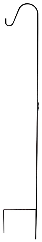 Gb-3090 Black Single Shepherd Hook, 84 In Height, Steel Construction