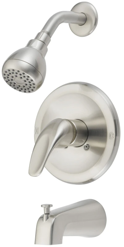 Single Handle Tub And Shower Faucet, Satin Nickel Finish, Model Tq-f1014209np