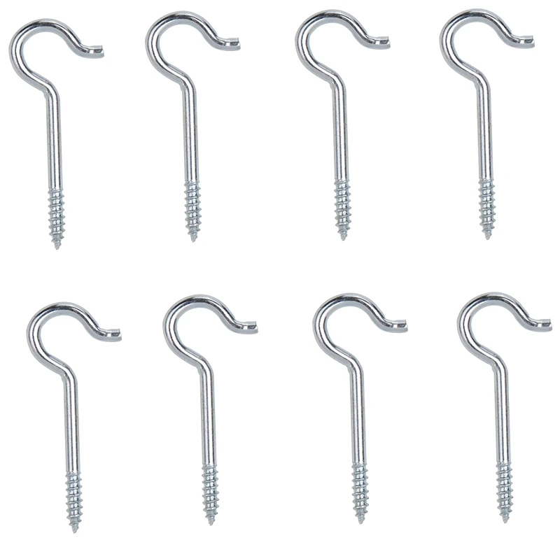 1-11/16 Inch Square Ceiling Hook, Steel, Bright Zinc Plated
