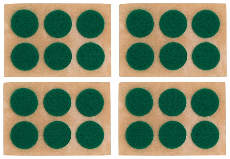 Self-adhesive Round Felt Furniture Pads, 5/8 In Diameter, 24 Pieces