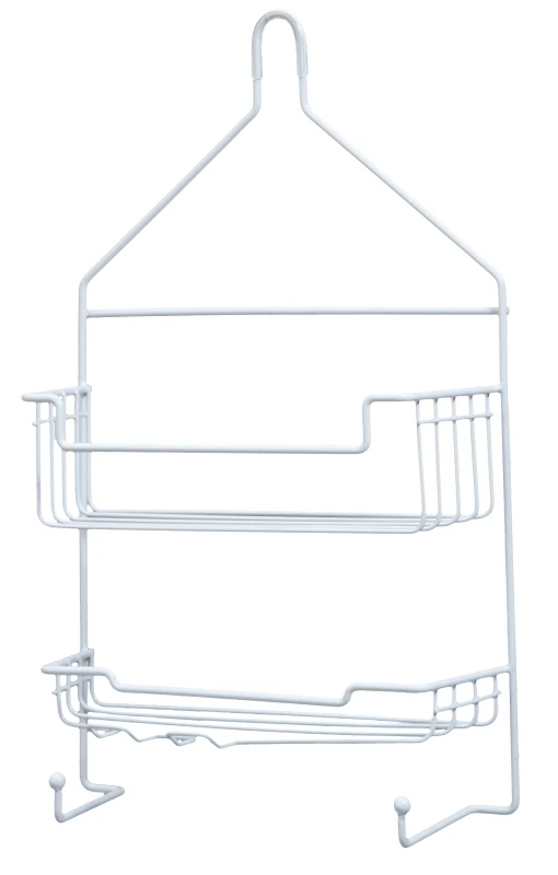 2-shelf Hanging Shower Caddy, White - 17 In. X 10 In. X 4 In.