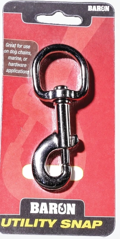 C-225-5/8 Bolt Snap Nickel Roundeye Swivel 5/8 In, 110 Lb Wll, Pack Of 10